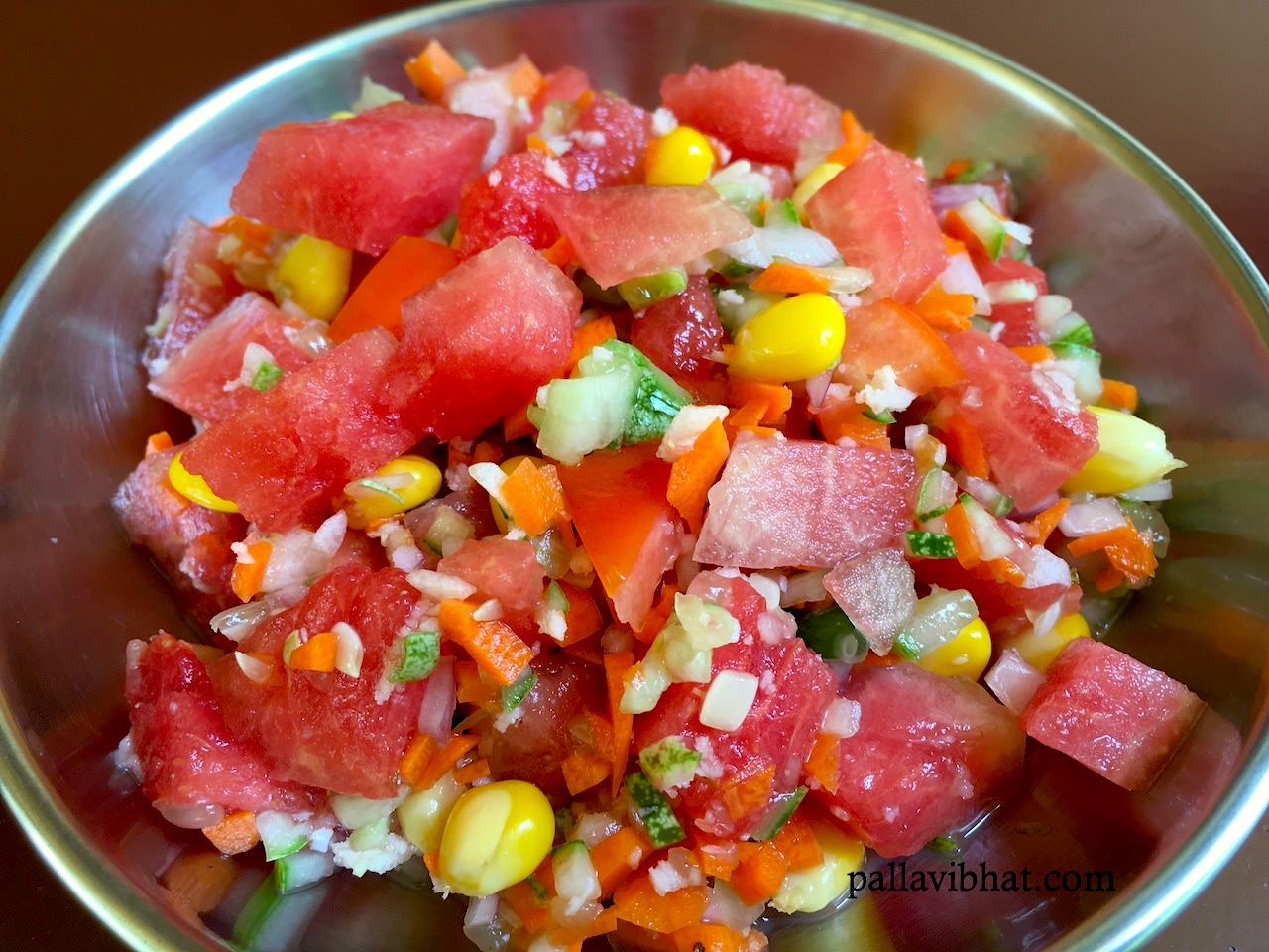 Watermelon-Cucucmber Salad