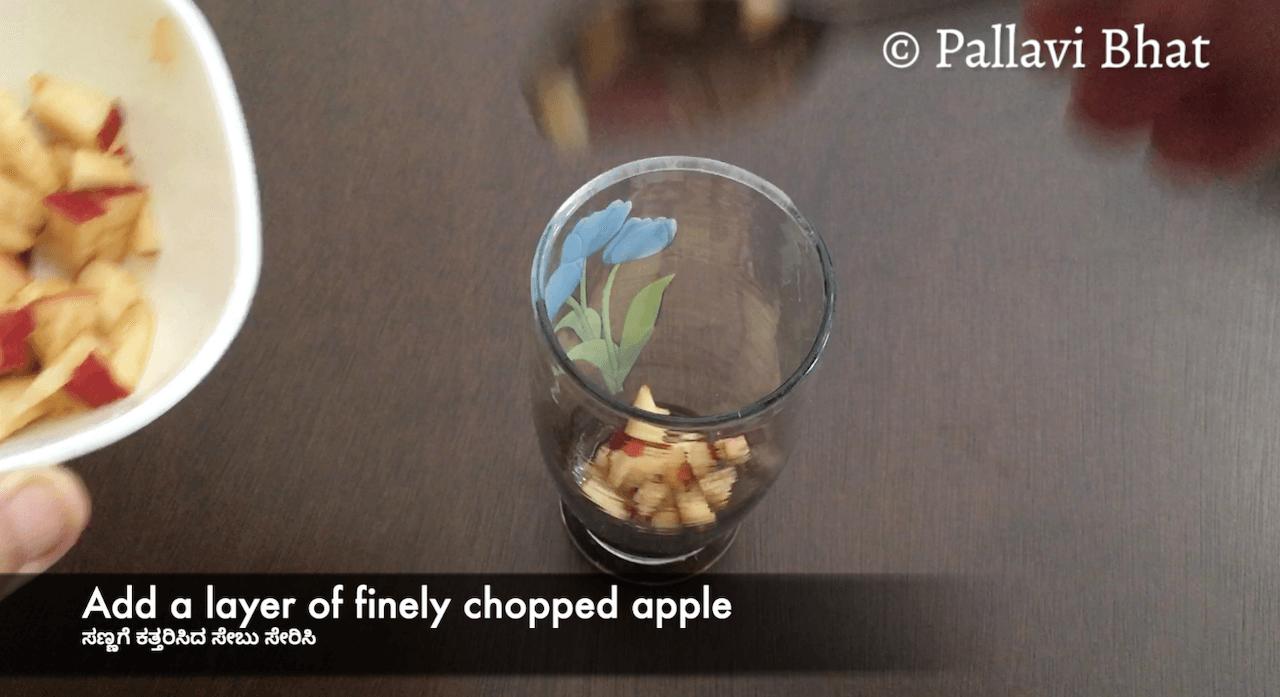 add chopped apple