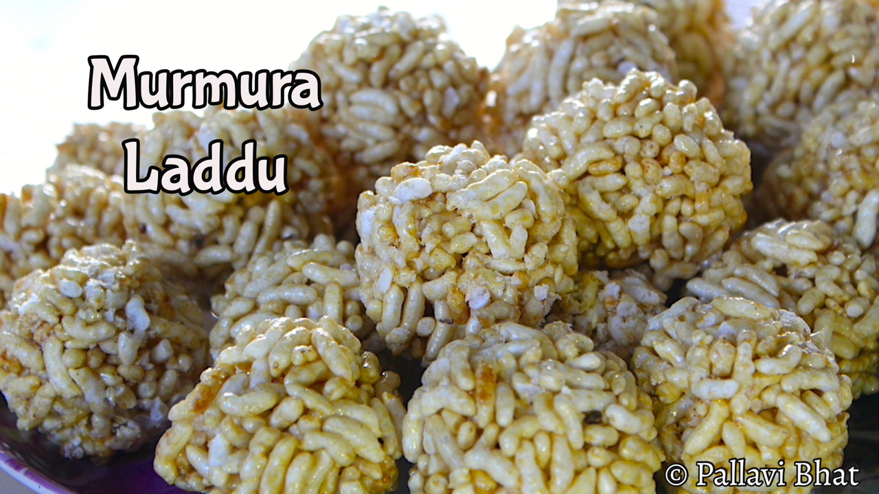 Murmura Laddu | Puffed Rice Ladoo | Pori Urundai Recipe - Pallavi Bhat